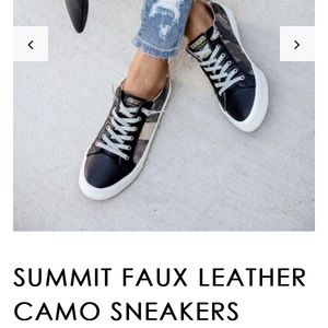 Vici Camo faux leather sneaks - worn just once